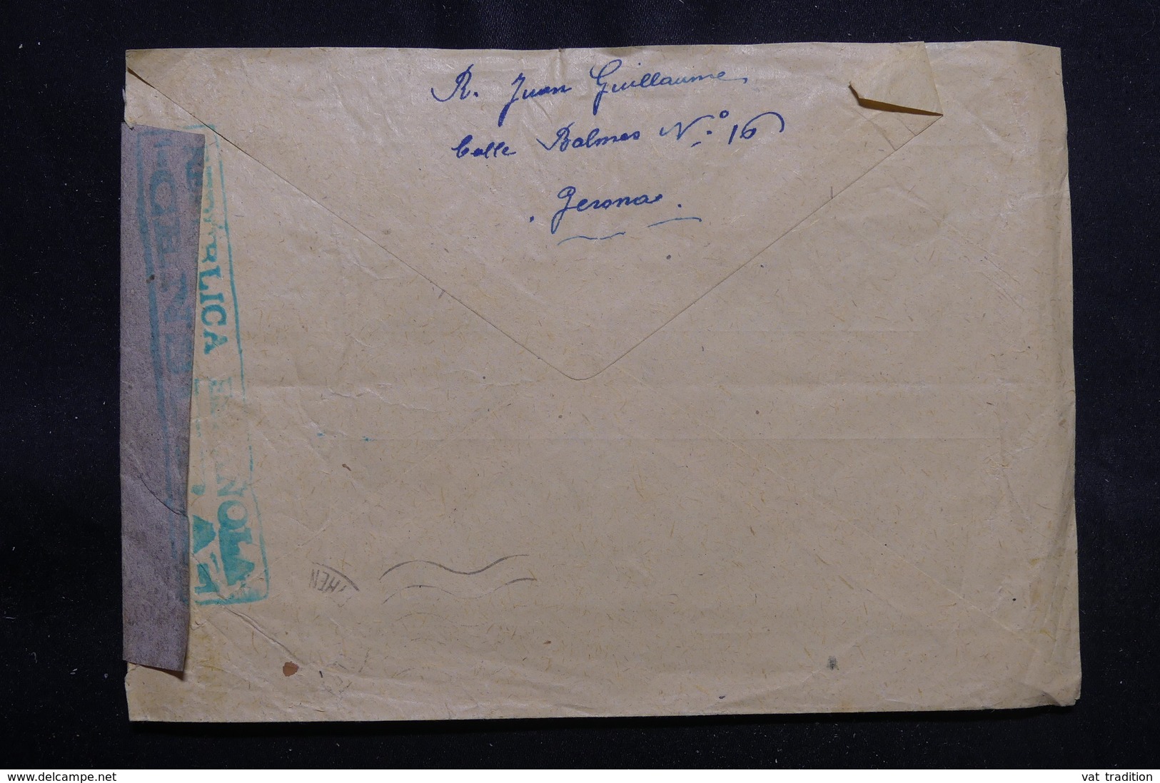 ESPAGNE - Enveloppe De Gerona Pour La France En 1938 Avec Censure  Affranchissement Plaisant - L 55339 - Marcas De Censura Republicana