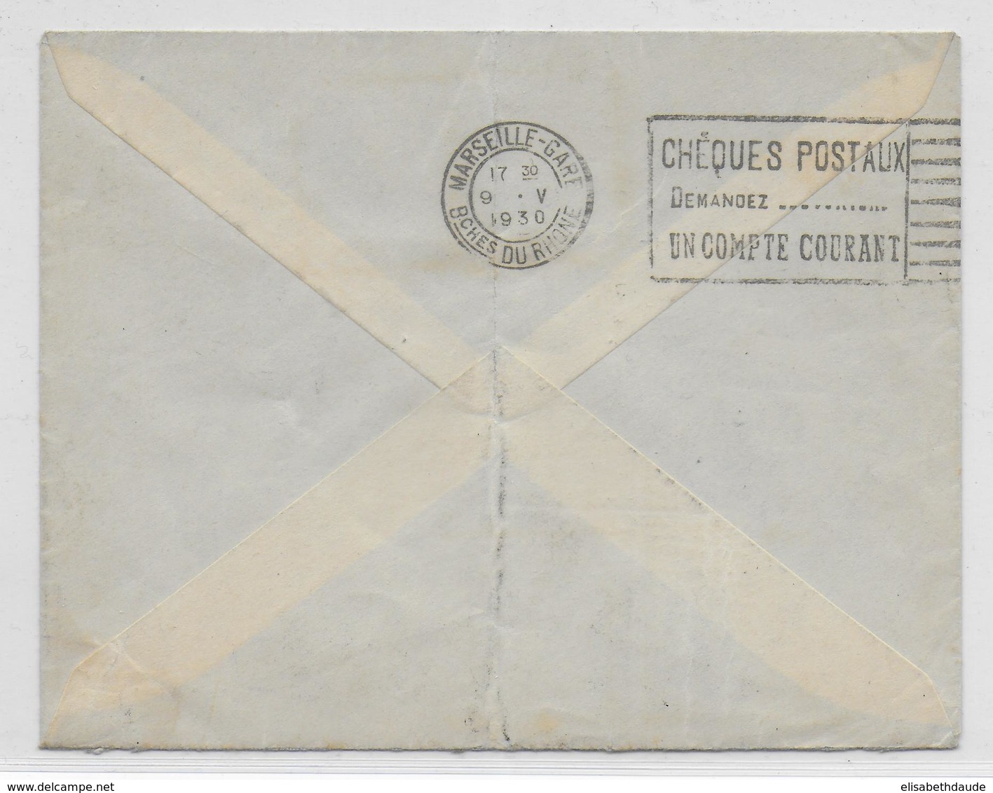 1930 - GRECE - ENVELOPPE De CORFOU Par HYDRAVION AULO JUSQU'à MARSEILLE => PARIS - Briefe U. Dokumente