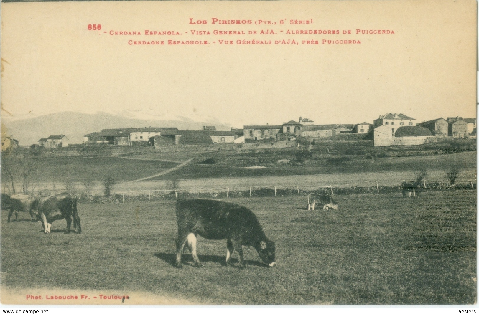 Los Pirineos; Cerdagne Espagnole, Vue Générale D'Aja - Non Voyagé. (Labouche Frères - Toulouse) - Sonstige & Ohne Zuordnung