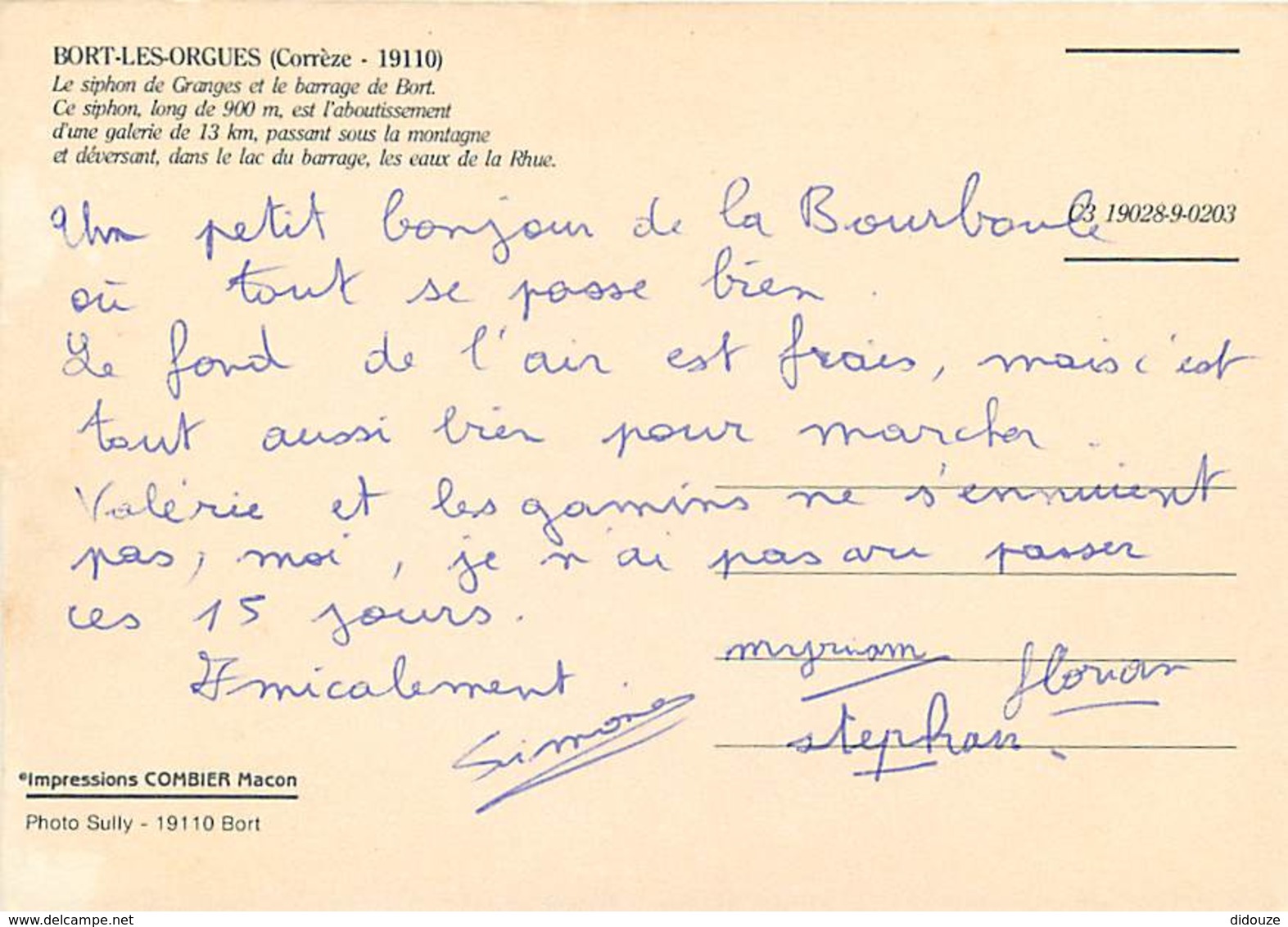 19 - Bort Les Orgues - Le Siphon De Granges Et Le Barrage De Bort - Voir Scans Recto-Verso - Autres & Non Classés