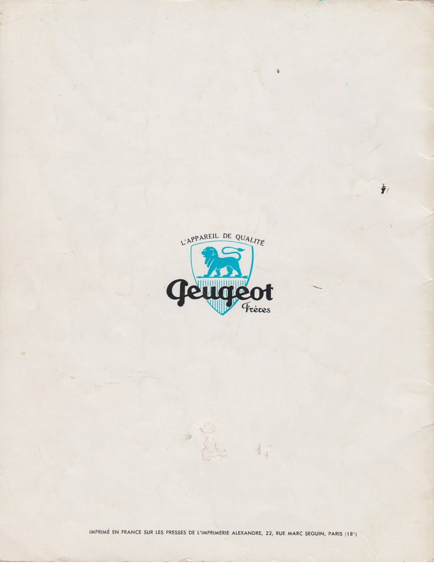 Livre De Recettes Robot Peugimix ,peugeot ( 40 Pages ) - Advertising