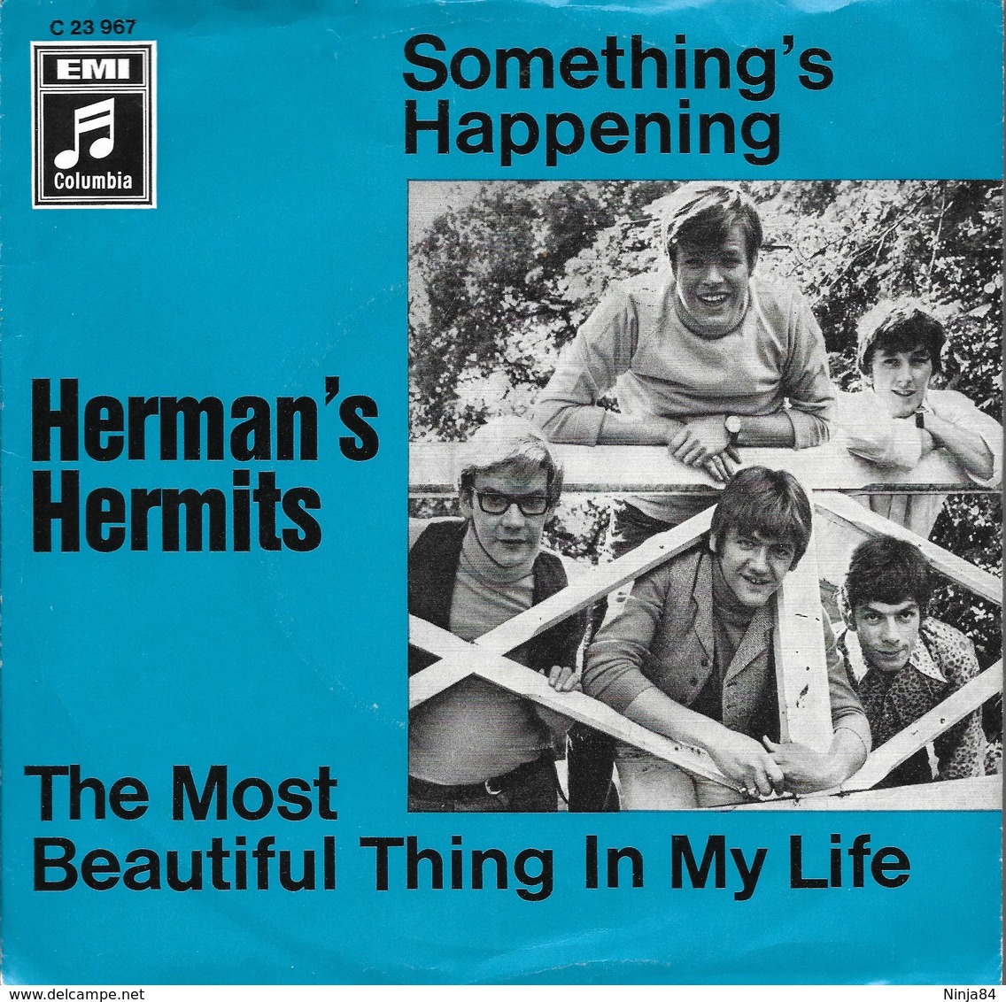 SP 45 RPM (7")  Herman's Hermits  ‎‎ "  Something's Happening  "  Allemagne - Rock