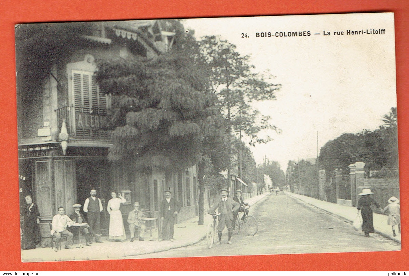 200 P - 24-Bois-Colombes Rue Henri Litolff 1913 Vers Luxembourg-ville - Colombes