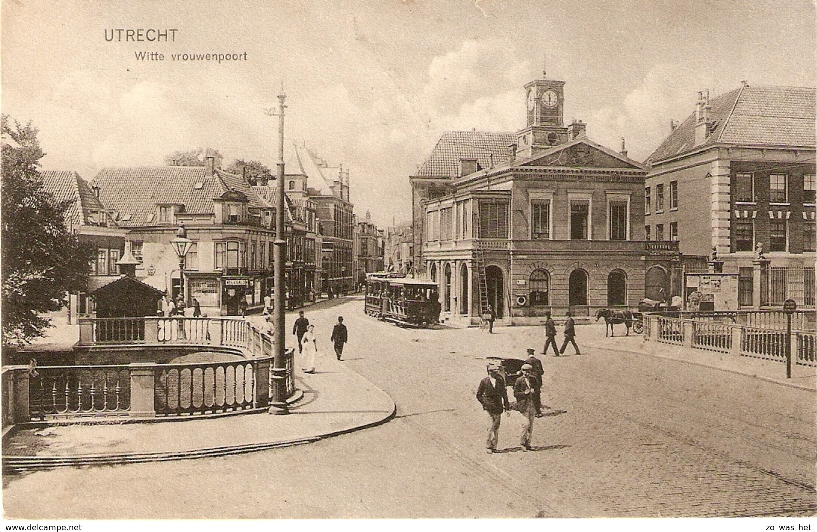 Utrecht, Witte Vrouwenpoort Met Tram  C.a. 1915 - Utrecht