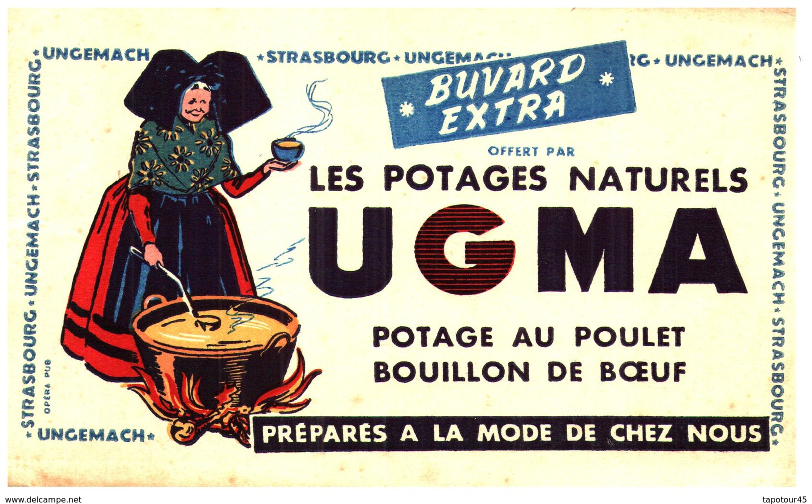 Po U/Buvard Bouillon "Ugma" (N= 1) - Suppen & Sossen