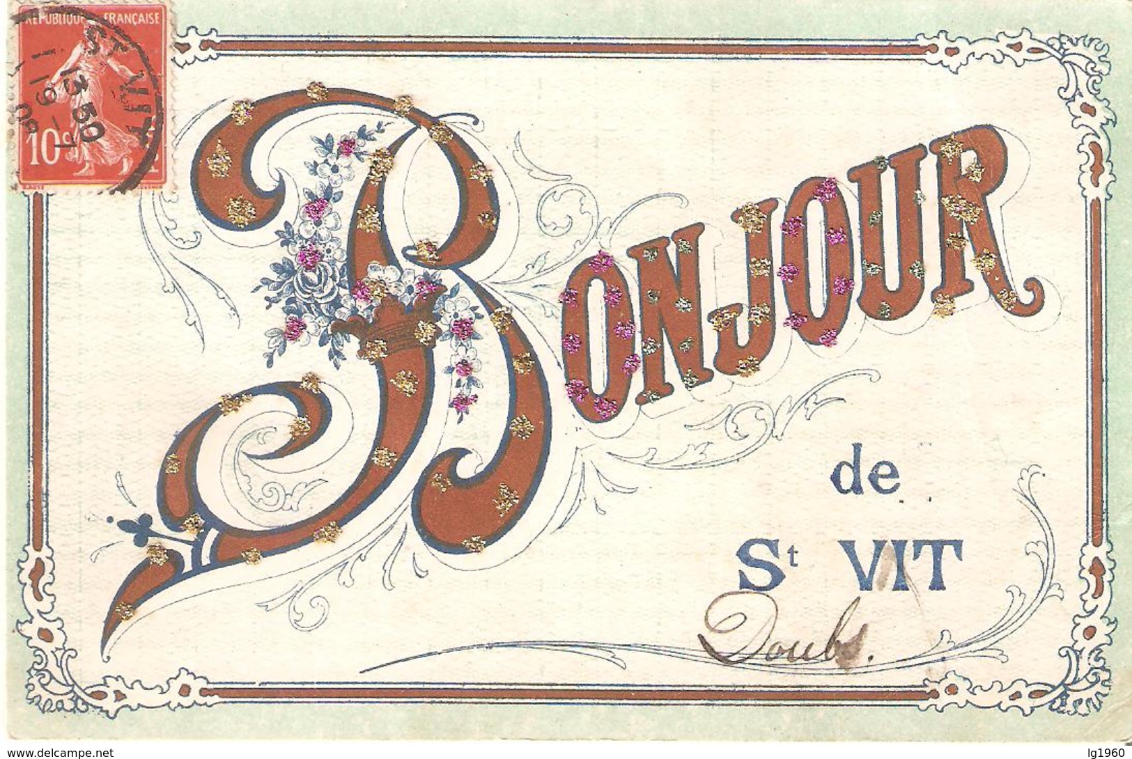 Bonjour De Saint-Vit - 1908 - Autres & Non Classés