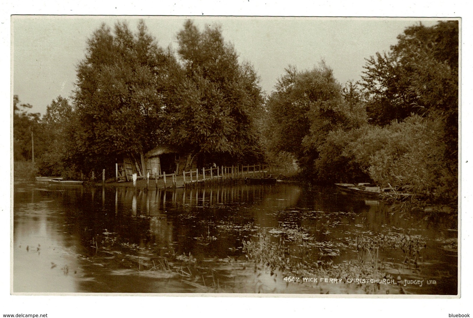 Ref 1341 - Judges Real Photo Postcard - Wick Ferry Christchurch - Ex Hampshire - Bournemouth (avant 1972)