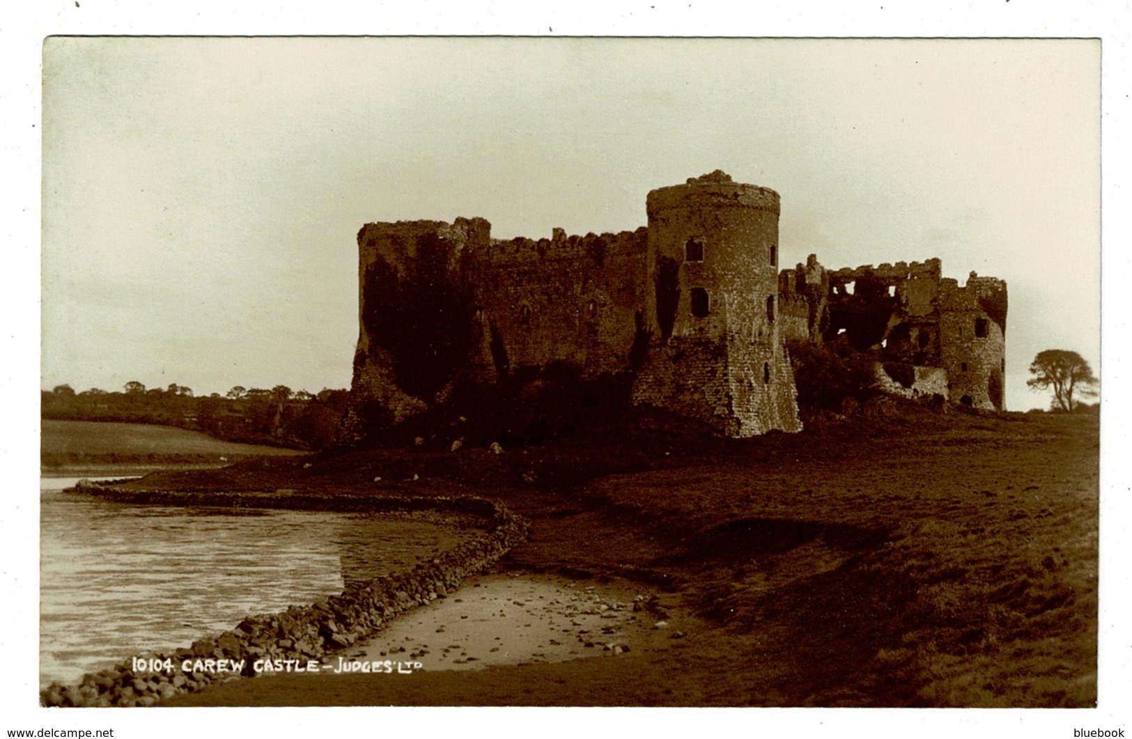 Ref 1341 - Judges Real Photo Postcard - Carew Castle - Pembrokeshire Wales - Pembrokeshire