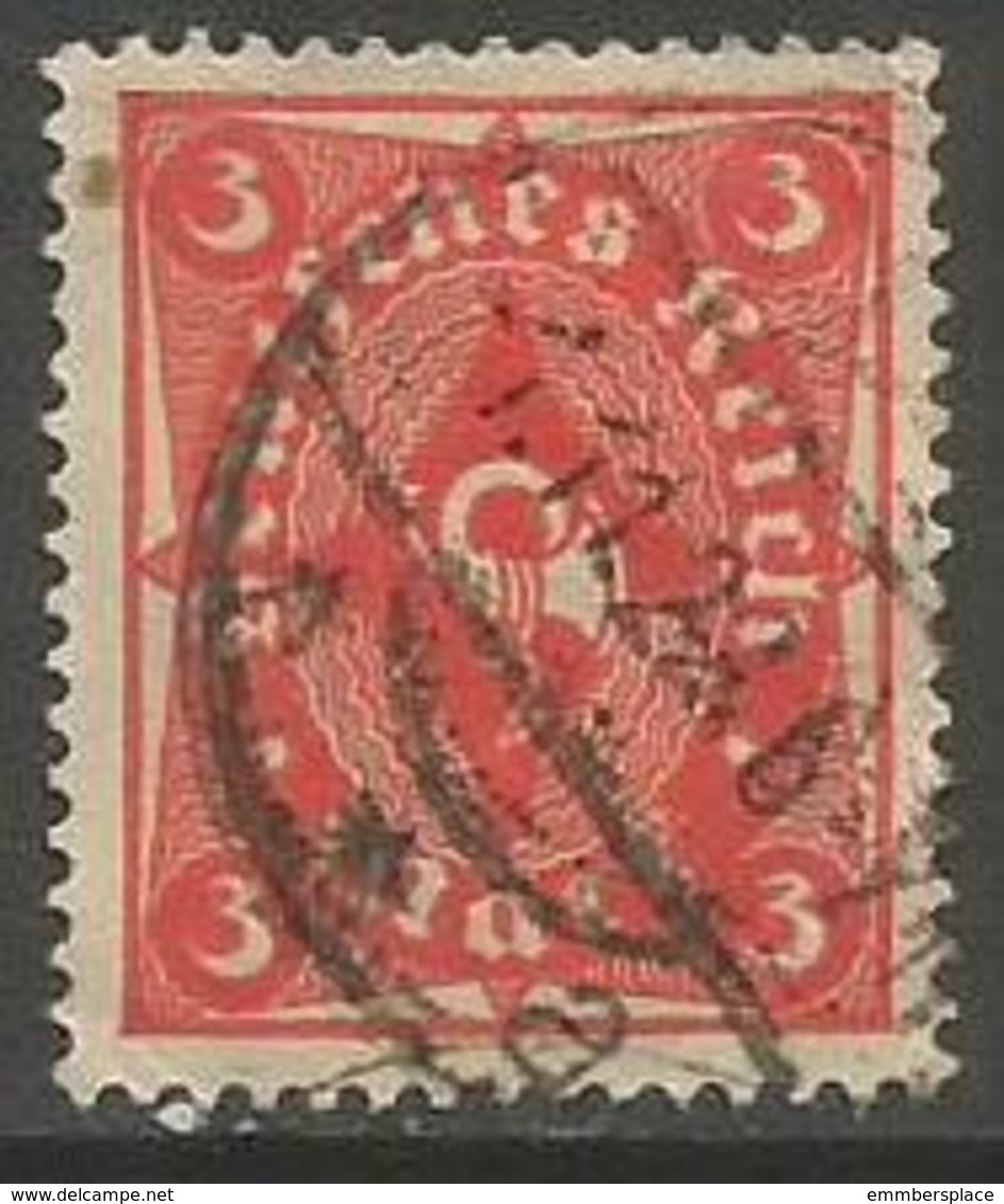 Germany - 1921 Posthorn 3mk   Used Mi 172  Sc 151 - Used Stamps