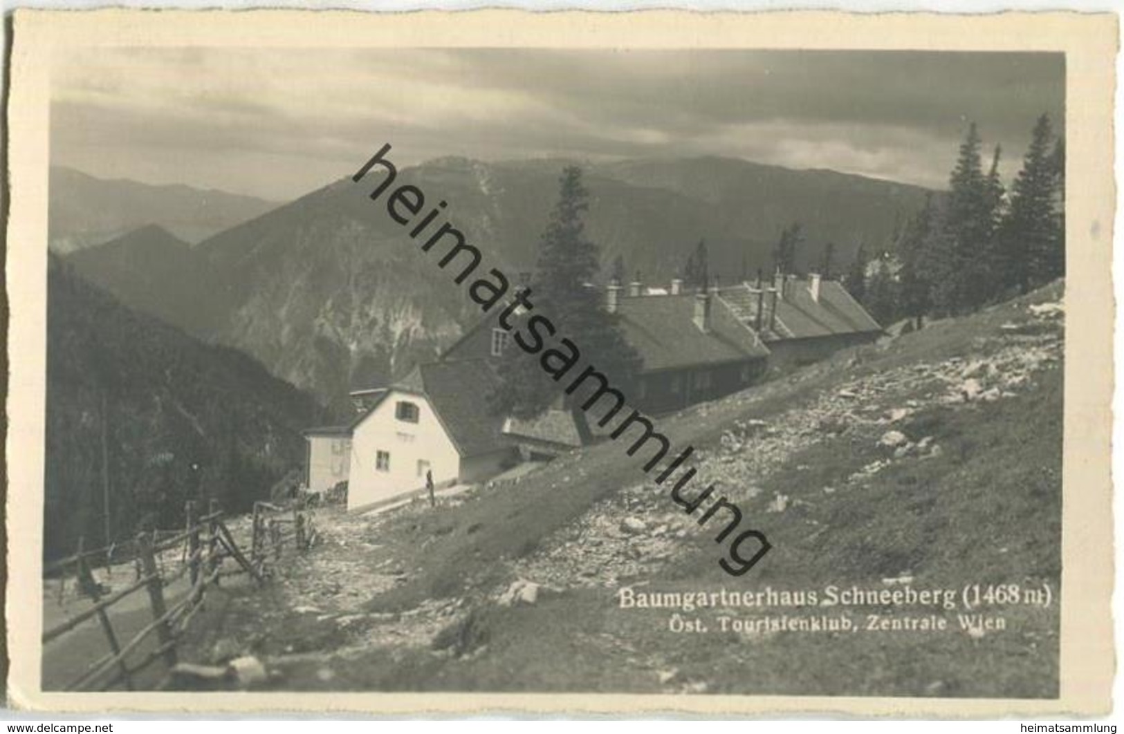 Baumgartnerhaus Schneeberg - Foto-AK - Schneeberggebiet