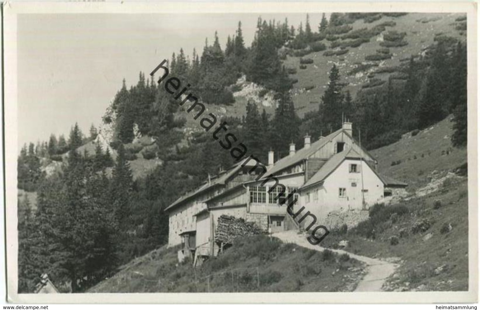 Schneeberg - Baumgartnerhaus - Foto-AK Gel. 1950 - Schneeberggebiet