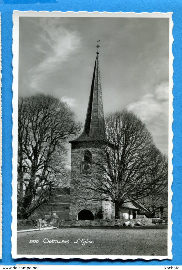 NY362, Châtillens, L'Eglise, 3370, Perrochet - Phototypie, Non Circulée - Châtillens