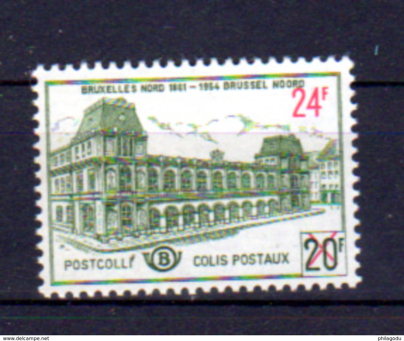 373*. Colis Postaux Belgique 1961, Ancienne Gare Du Nord à Bruxelles, CF 373*, Cote 20 € - Other & Unclassified