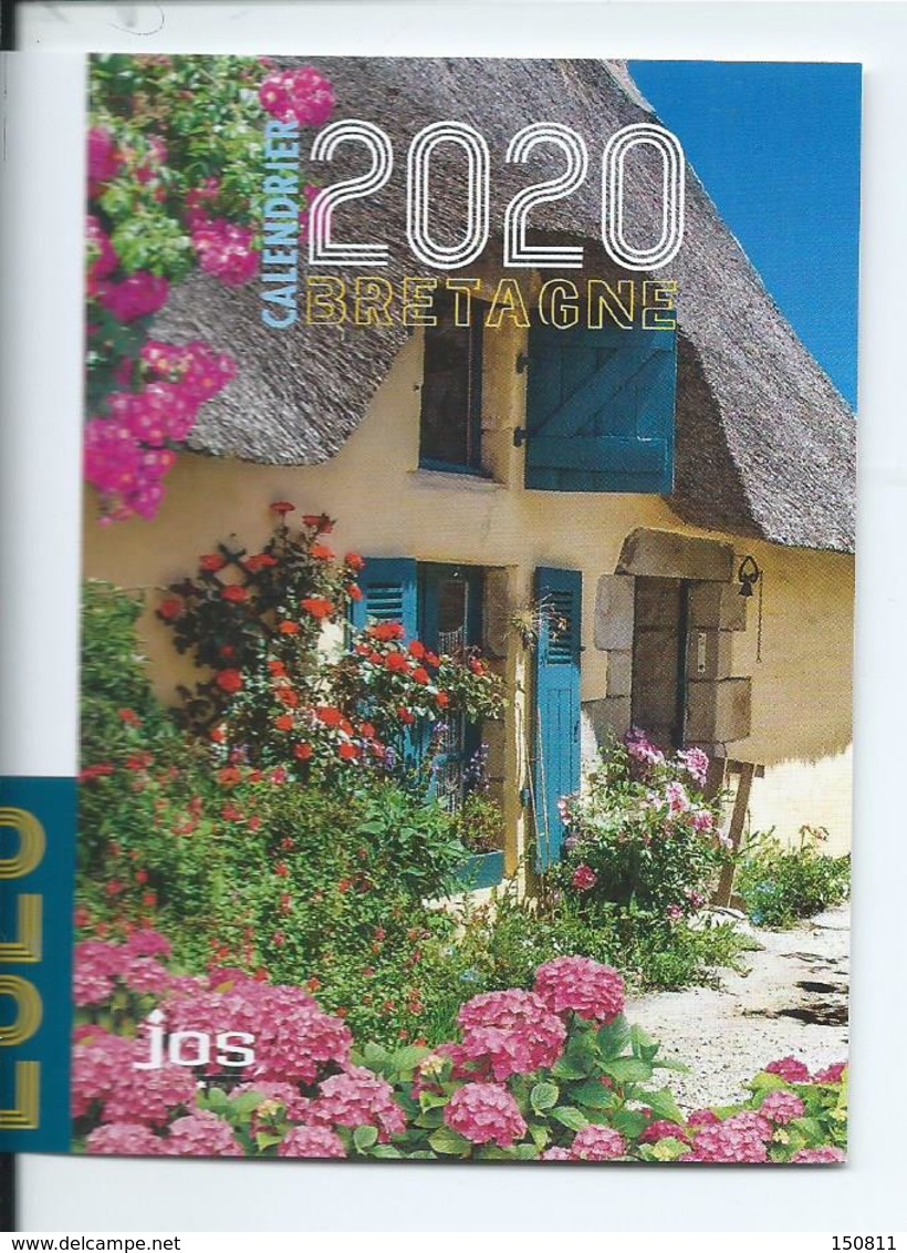 CALENDRIER DE POCHE 2 VOLETS ANNÉE 2020 ( RECTO/VERSO) BRETAGNE - Petit Format : 2001-...