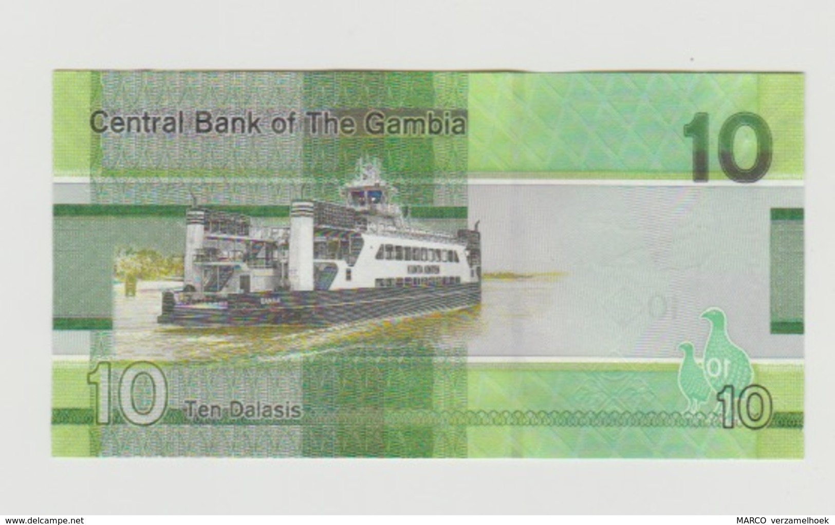 Banknote Central Bank Of Gambia 10 Dalasis 2019 UNC - Gambia