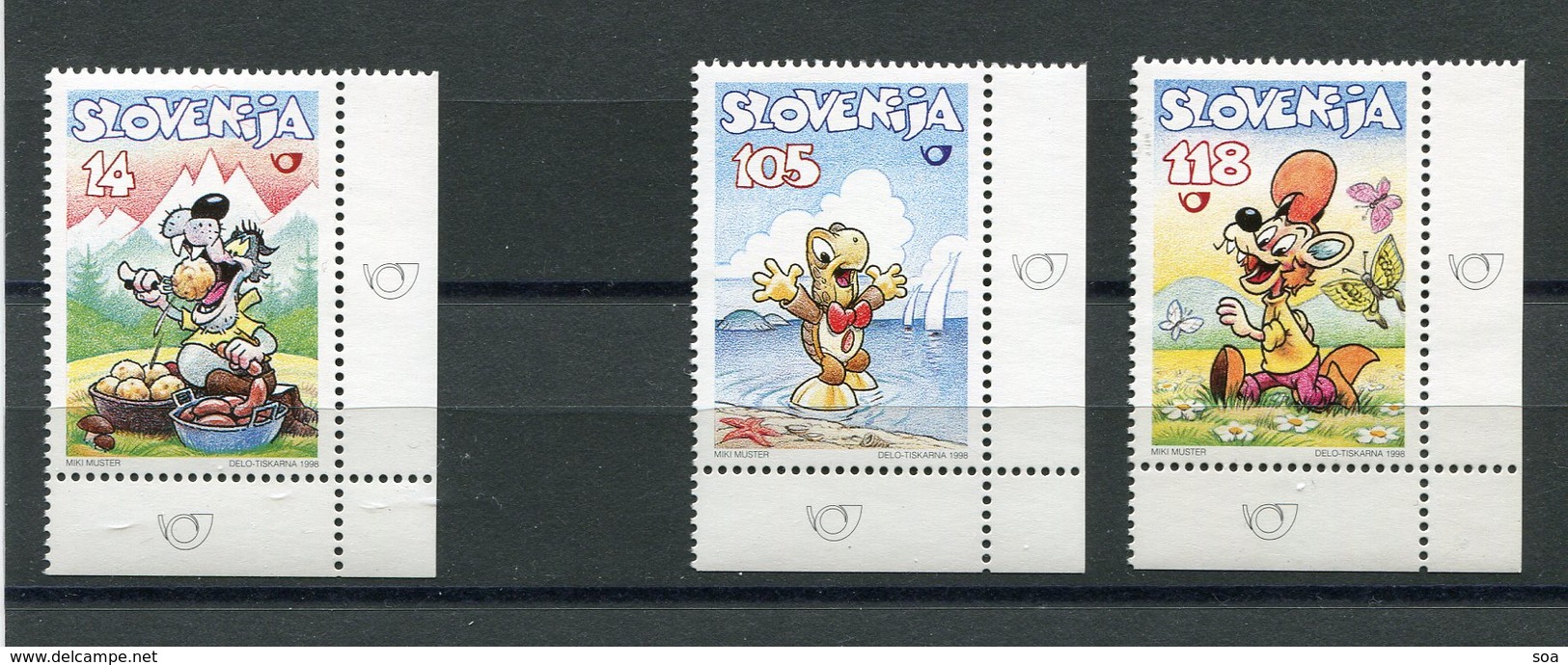 SALE  Slovenia 1998 Mi 220-222 MNH  Mushrooms( 220 ) - Paddestoelen