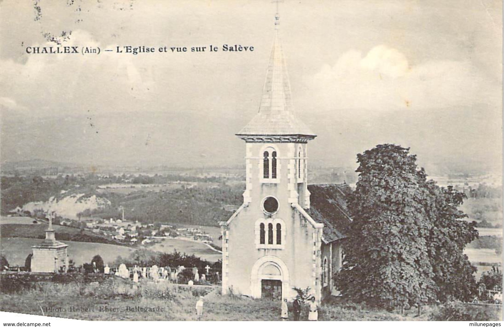 01 AIN  Vue Sur Le Salève Depuis L'eglise De CHALLEX - Non Classificati