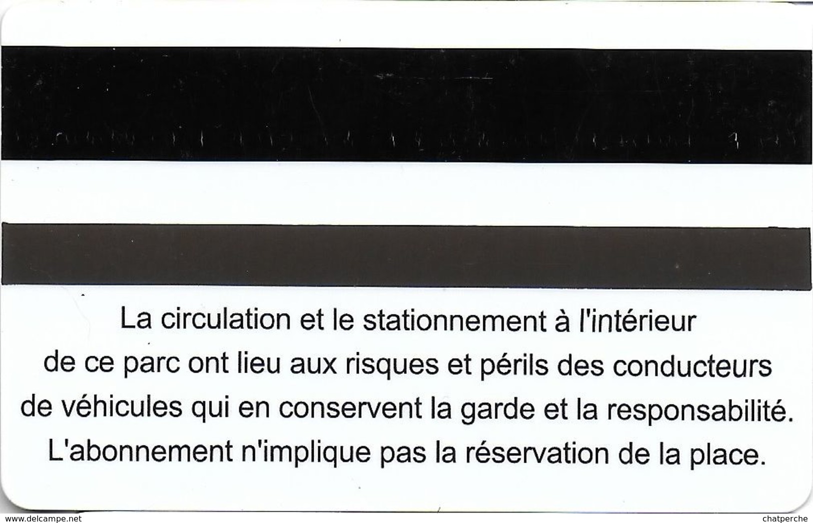 CARTE STATIONNEMENT BANDE MAGNÉTIQUE VILLE DE BESANÇON 25 DOUBS L'INNOVATION ABONNEMENT PARKING MAIRIE - Scontrini Di Parcheggio