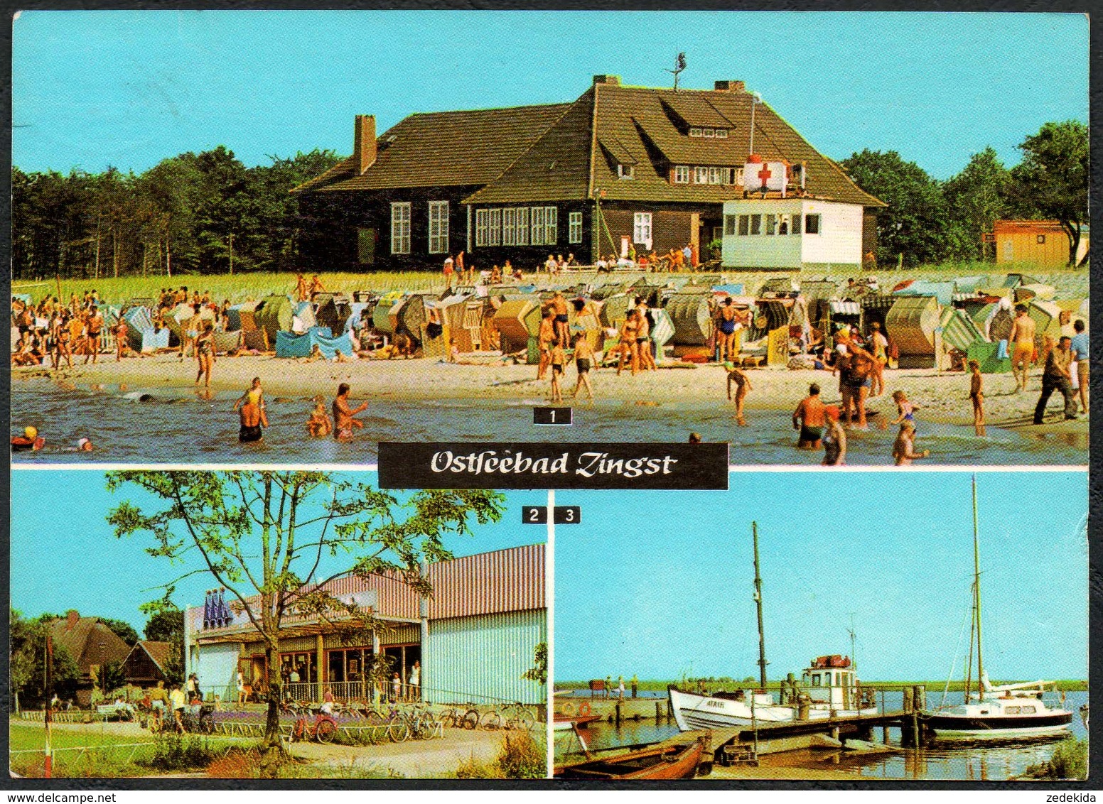 A8018 - Zingst HO Gaststätte Kurhaus Kaufhalle Hafen - Verlag Köthen - Zingst