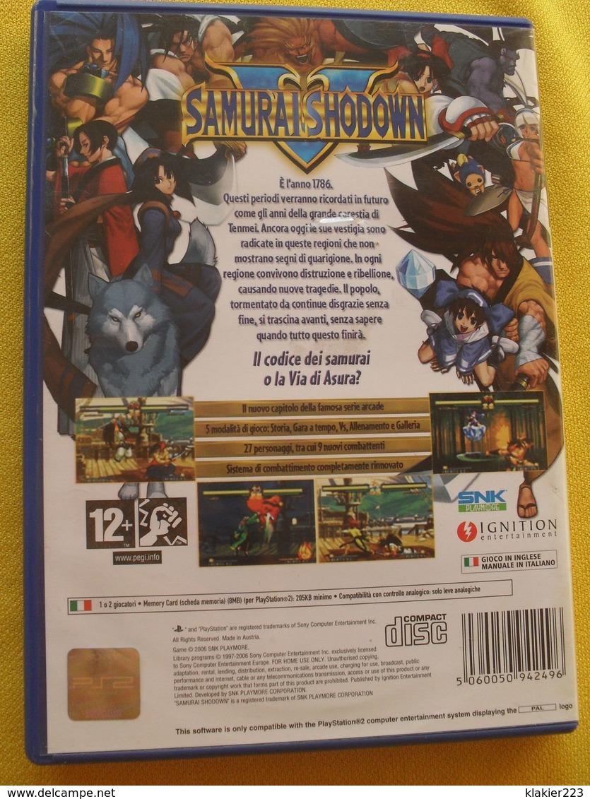 Samurai Shodown // PS2 - Playstation 2