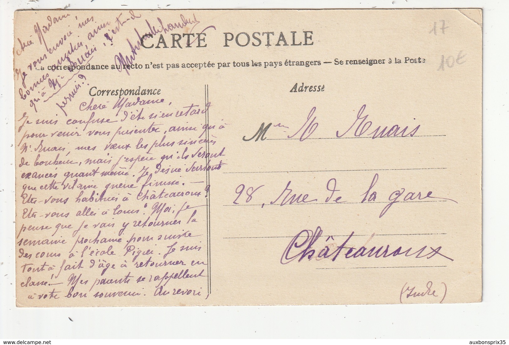 SAINT JEAN D'ANGELY - FETE D'AVIATION - 16 Et 17 AVRIL 1911 - RUCHONNET SUR APPAREIL ANTOINETTE - 17 - Saint-Jean-d'Angely