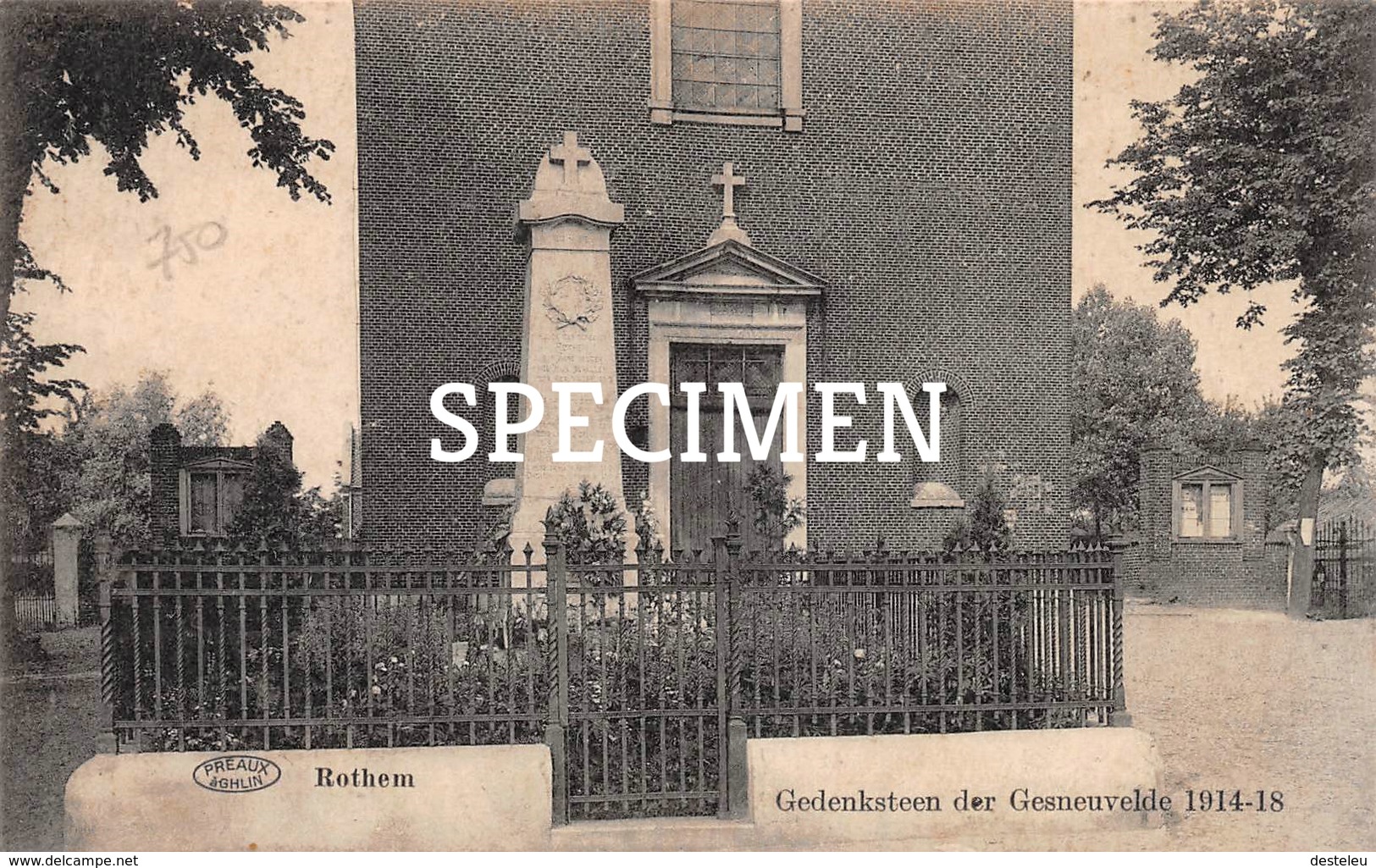 Gedenksteen Der Gesneuvelde 1914-18  - Rothem - Rotem - Dilsen-Stokkem