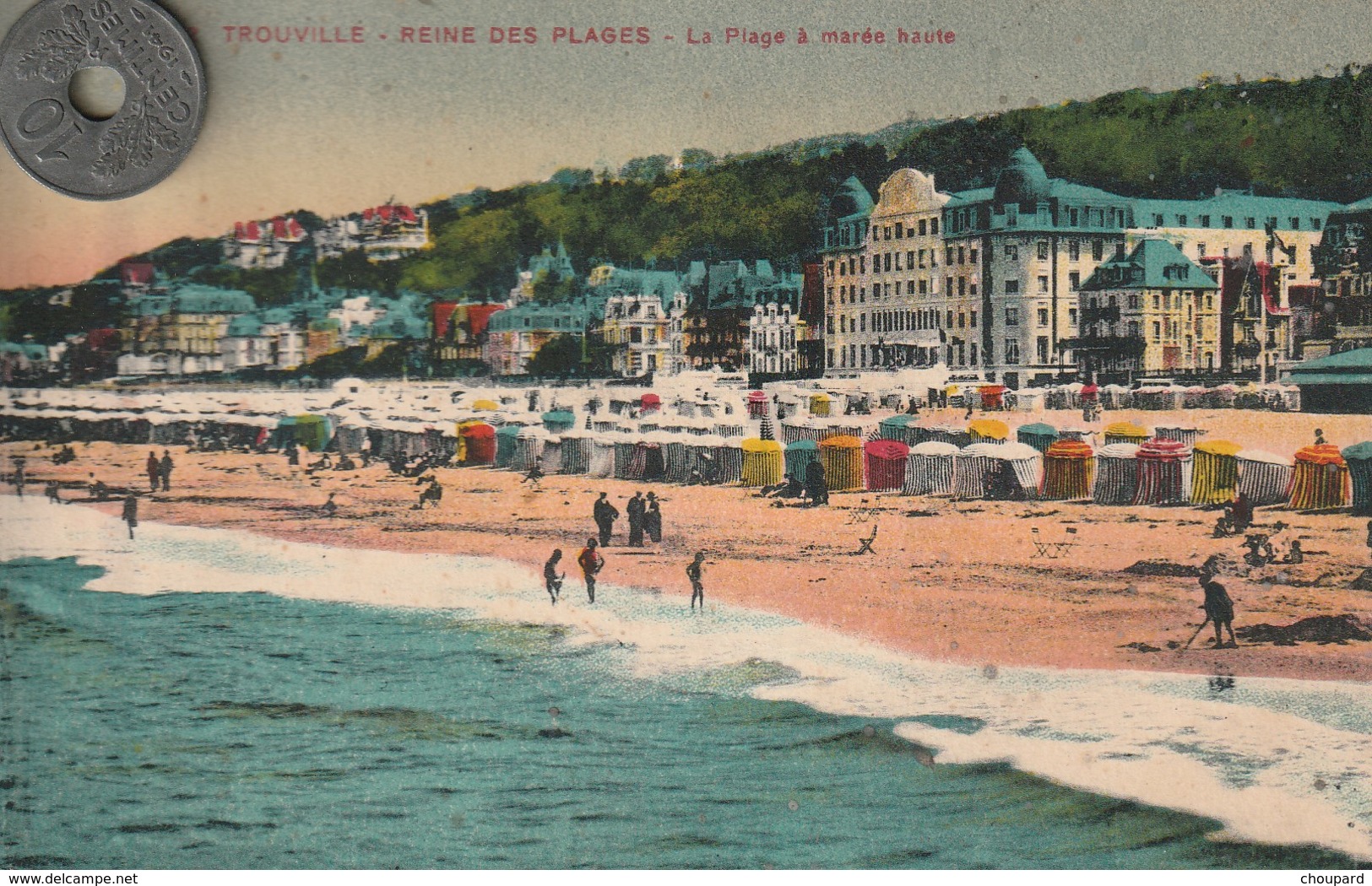 14 - Carte Postale Ancienne De TROUVILLE   Reine Des Plages - Trouville