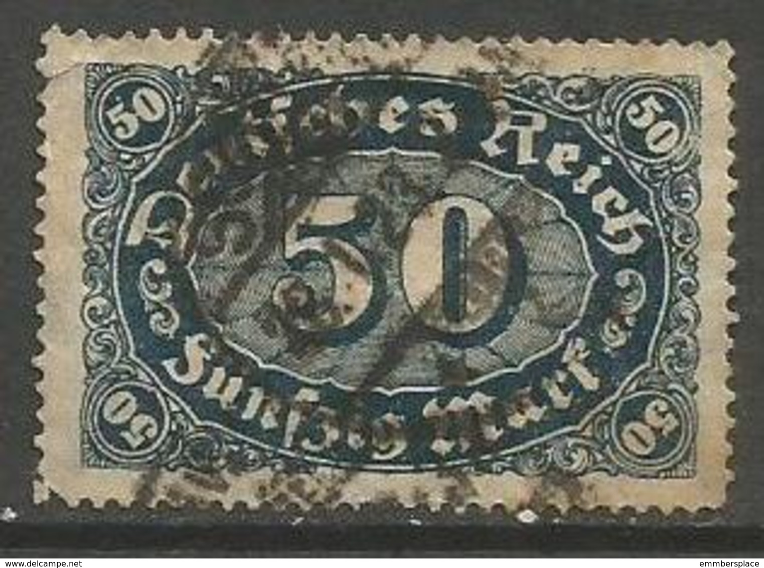 Germany - 1922 Numeral 50m Used   Mi 246 - Used Stamps