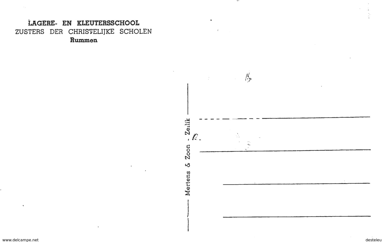 Lagere -en Kleuterschool - Zusters Der Christelijke Scholen -  Rummen - Geetbets