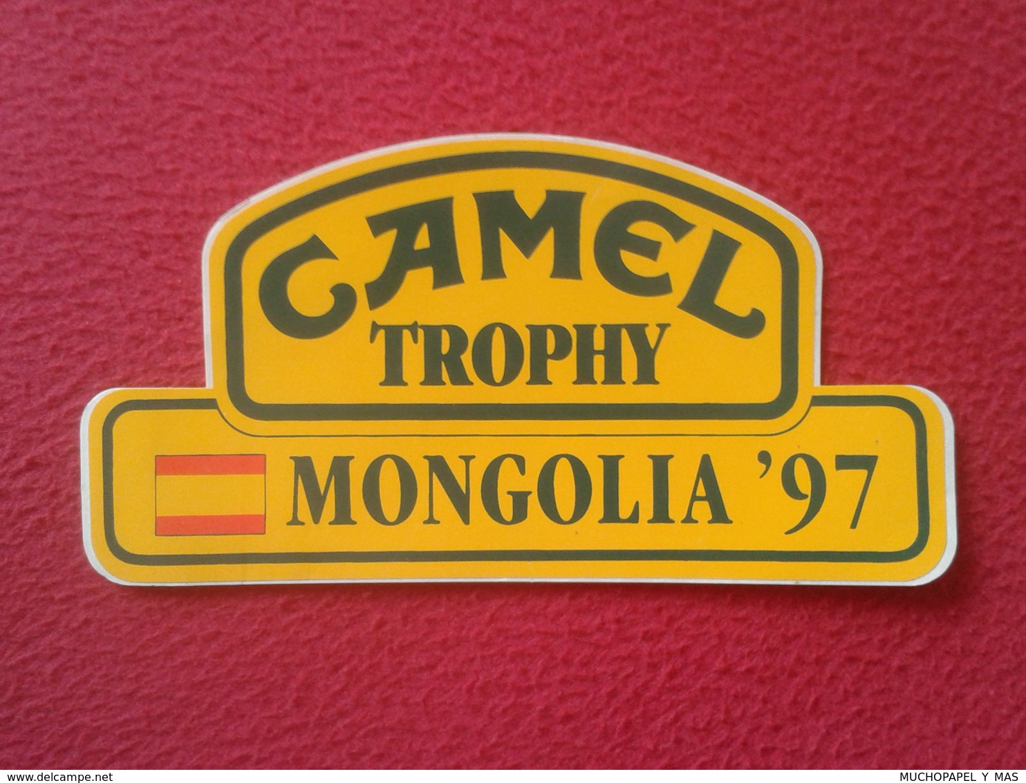 PEGATINA TROQUELADA STICKER CAMEL TROPHY MONGOLIA 97 1997 RALLY RALLYE ? AUTOMOVILISMO ? RACE CARS VOITURES AUTOS....VER - Stickers