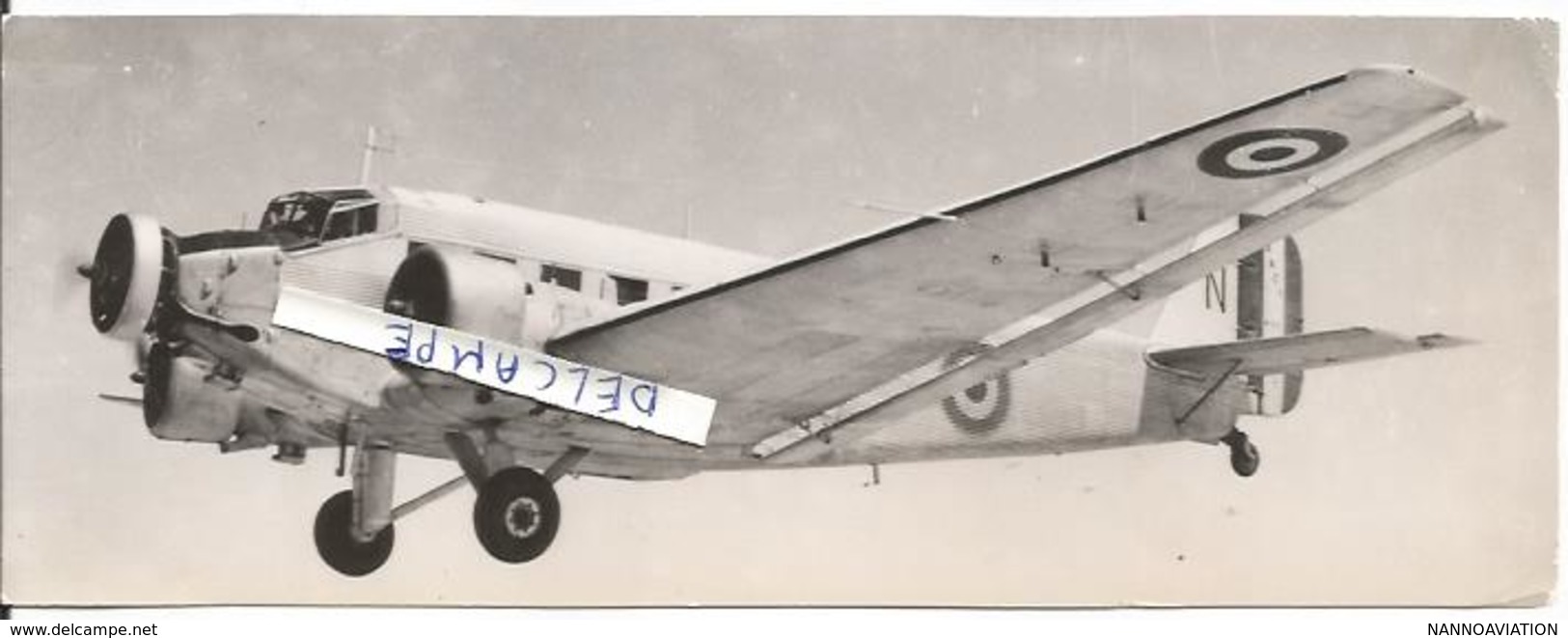 PHOTO AVION  JUNKER JU 52 AAC1 MILITAIRE 18X6CM - Aviazione