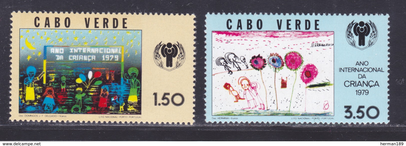 CAP VERT N°  403 & 404 ** MNH Neufs Sans Charnière, TB, Année De L'enfant UNICEF 1979 (D9103) - Cape Verde