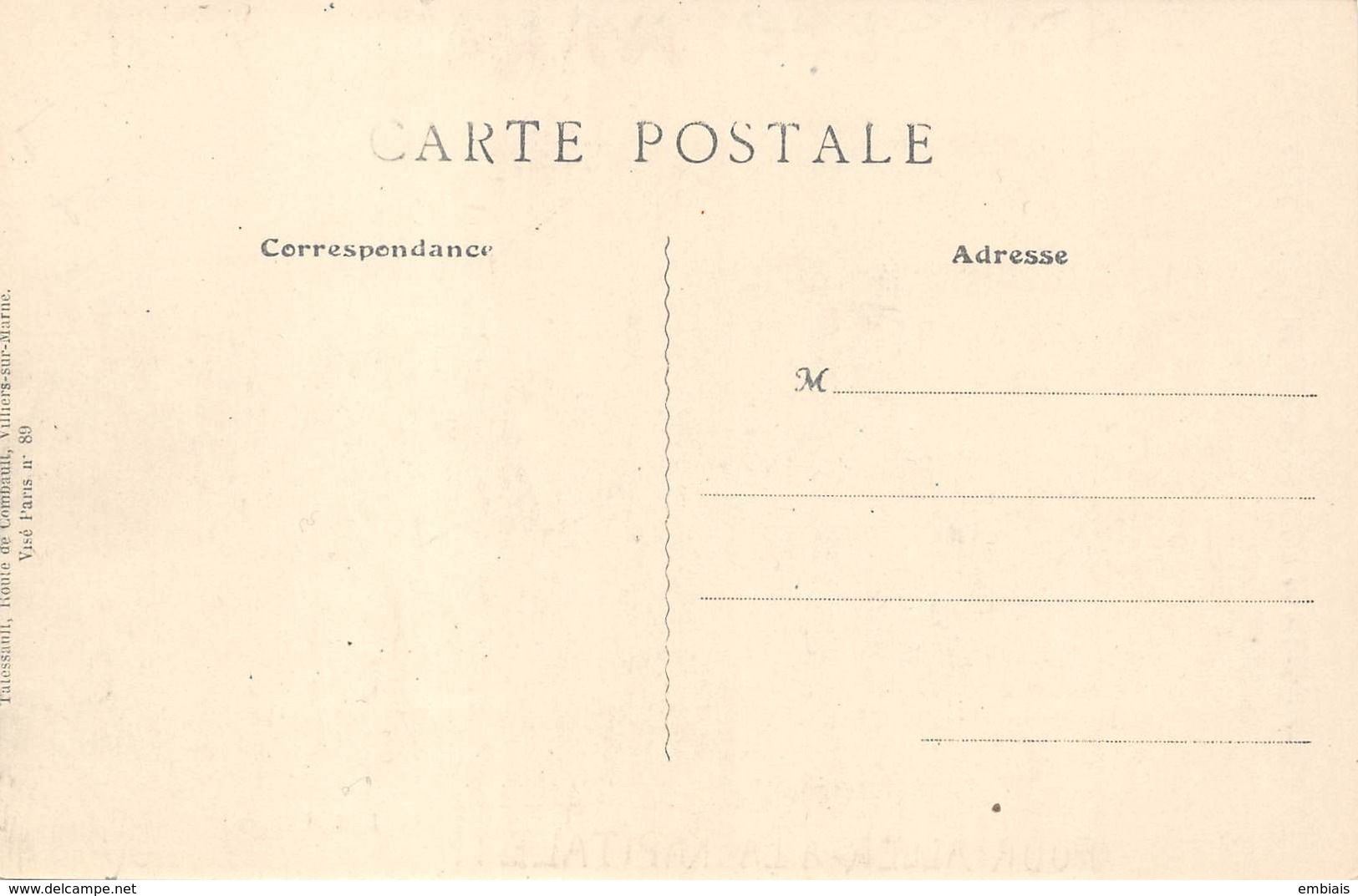 R.PAYONNE 1914- J.M.T.Paris-Reproduction De Cartes Uniquement En Timbres-Poste-n°89 Dans Les Marais De St Gond - War 1914-18