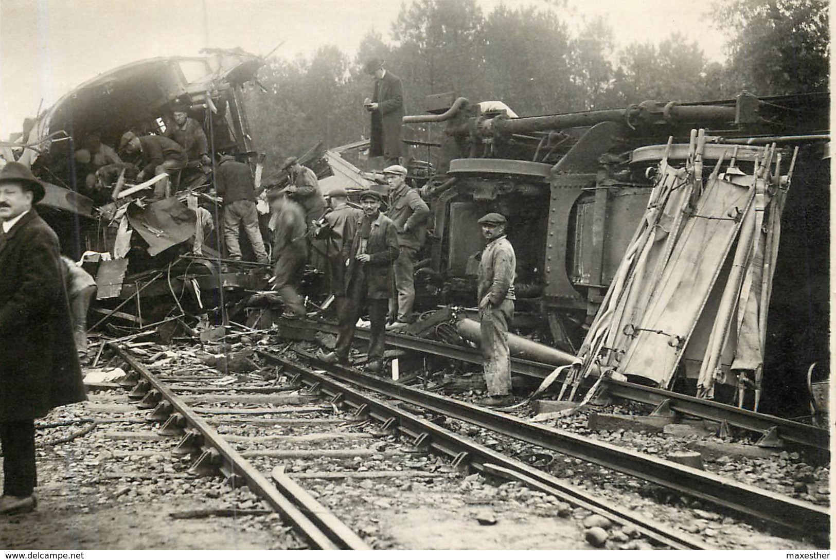 PERIGUEUX Déraillement Du Train Carte Photo - Périgueux