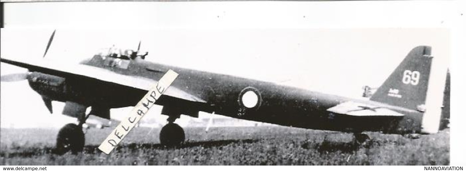 PHOTO AVION JUNKER JU88A AAC1 GB 1/31 AUNIS RETIRAGE 17X5CM - Aviation