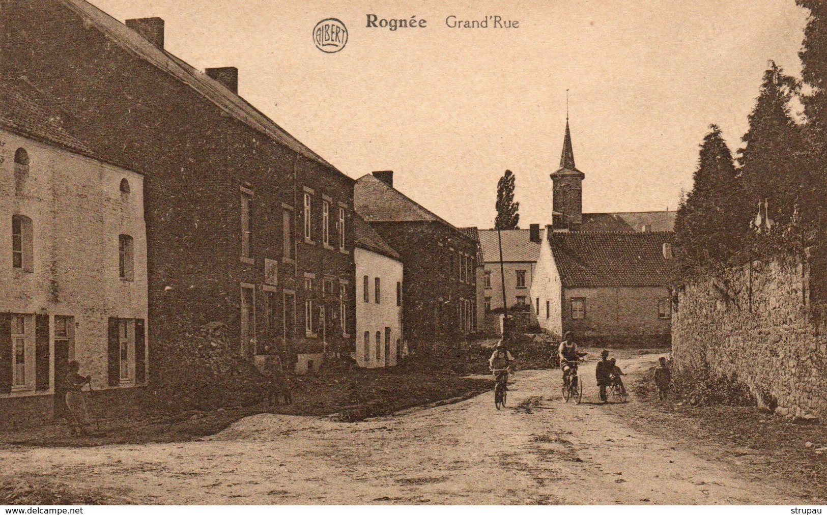 ROGNEE Grand'Rue Prés De Fontenelle Et Pry. Postée 1919 à Berzée. - Autres & Non Classés