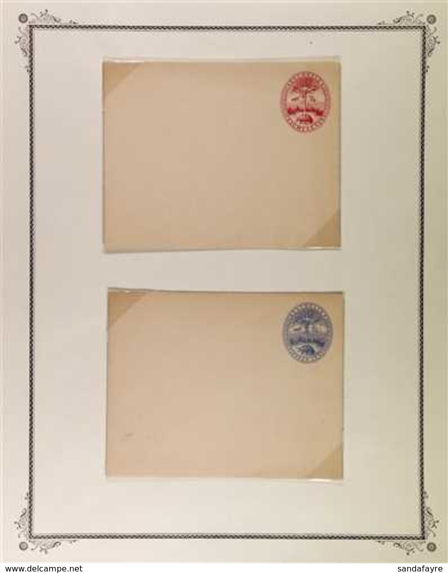 POSTAL STATIONERY - INDIAN OCEAN 19th Century To 1936 Assembly Of Unused Envelopes And Cards Or Used OHMS Printed Envelo - Andere & Zonder Classificatie