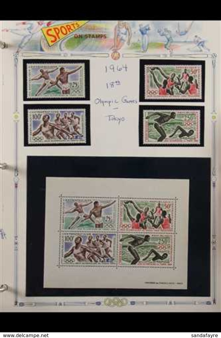 SPORT 1950's To 2000. Extensive & Interesting Stamps & Covers Collection Featuring AFRICAN NATIONS SPORT In Three Volume - Unclassified