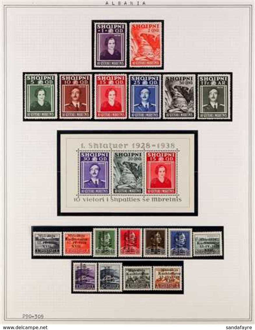 1922-1943 MINT & NHM COLLECTION. An Attractive Collection Of COMPLETE SETS (much Is NHM) And A Selection Of Miniature Sh - Albania