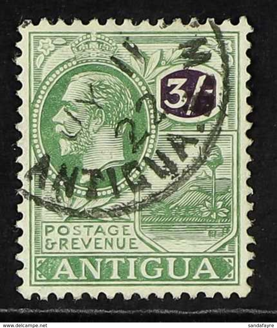 1921 3s Green And Violet, Wmk Script, SG 79, Very Fine Cds Used. For More Images, Please Visit Http://www.sandafayre.com - Other & Unclassified