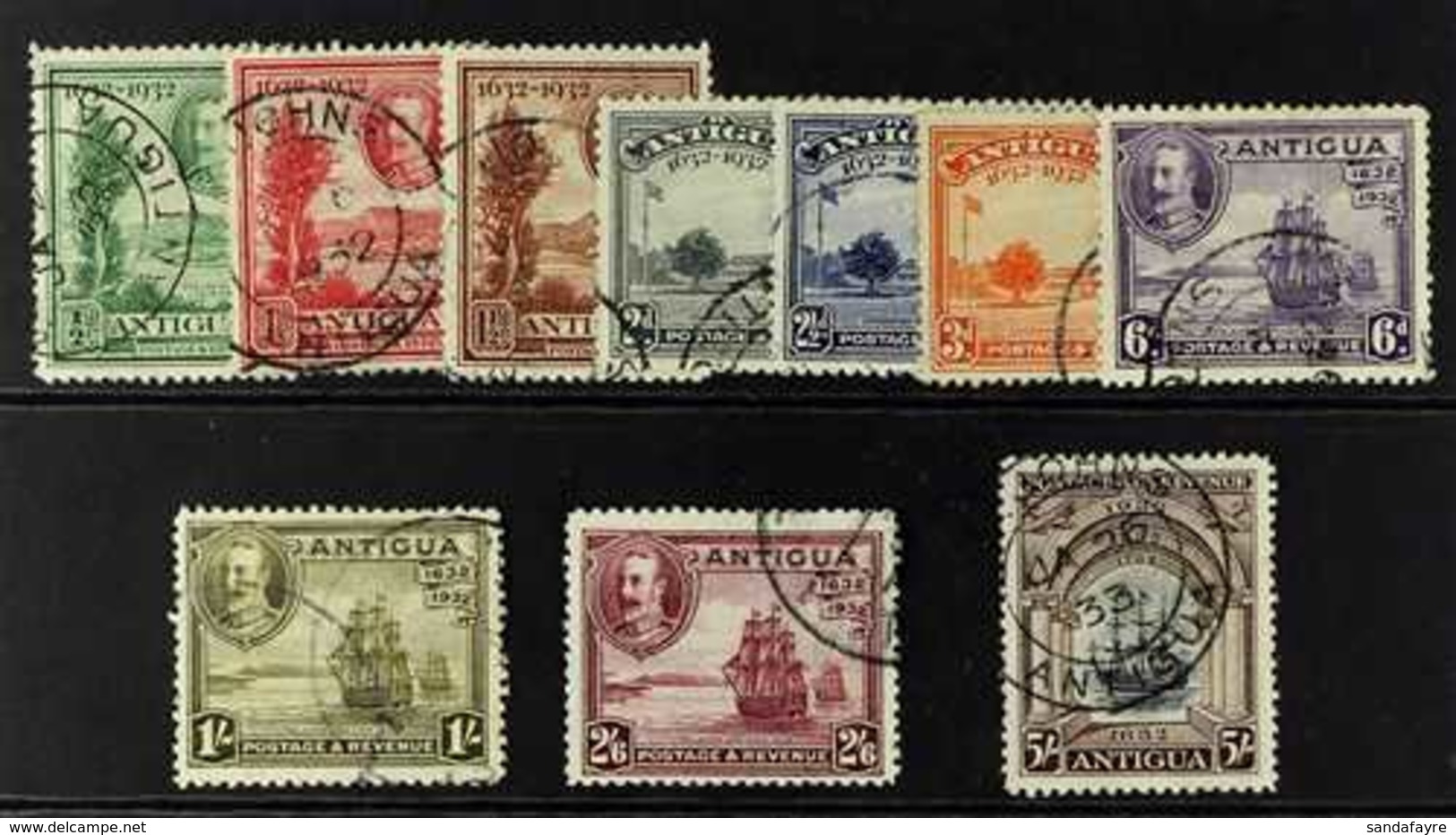 1932 Tercentenary Set Complete, SG 81/90, Very Fine Used. (10 Stamps) For More Images, Please Visit Http://www.sandafayr - Other & Unclassified