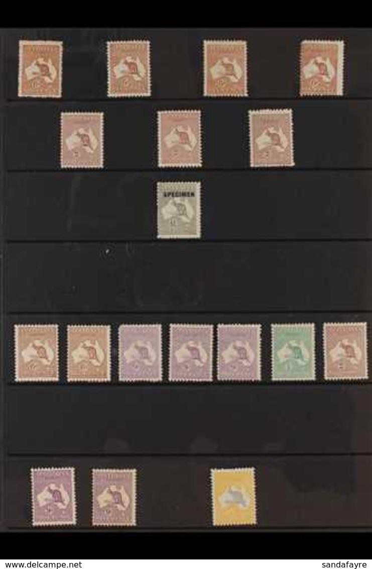 1923-1936 MINT "ROO" COLLECTION An Attractive Collection Of Mint "Roo" That Includes The 1923-24 Set With 6d Chestnut X4 - Other & Unclassified