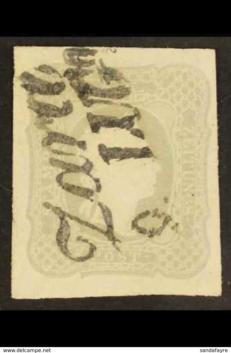 NEWSPAPER 1861 1.05k Grey (Michel 23a, SG N38), Very Fine Used With Dated Two-lines "Zara" (now Zadar In Croatia) Cancel - Other & Unclassified