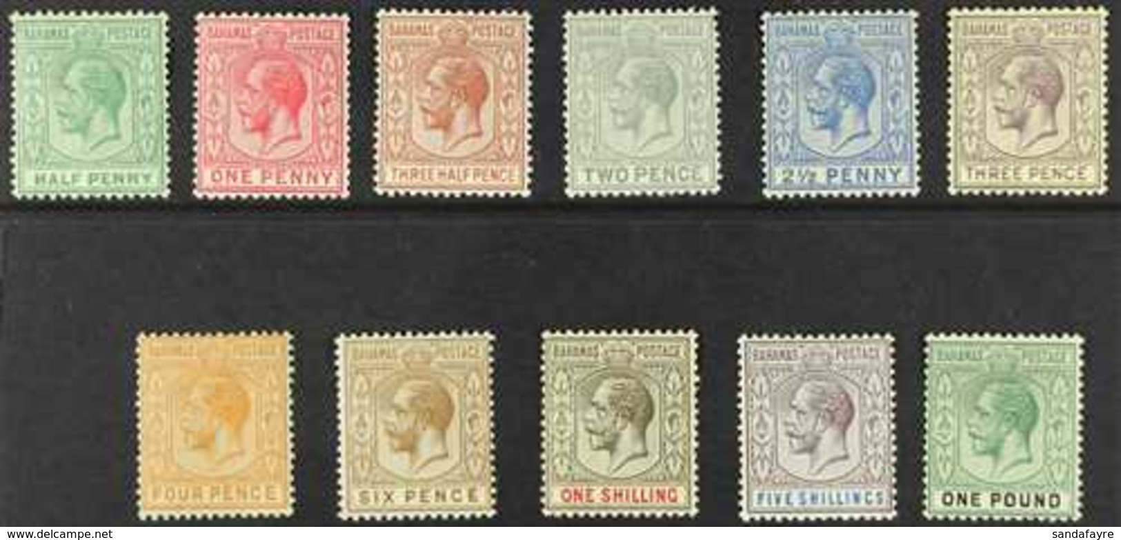 1921 Geo V Set Complete, Wmk Script CA, SG 115/125, Very Fine Mint. (11 Stamps) For More Images, Please Visit Http://www - Other & Unclassified