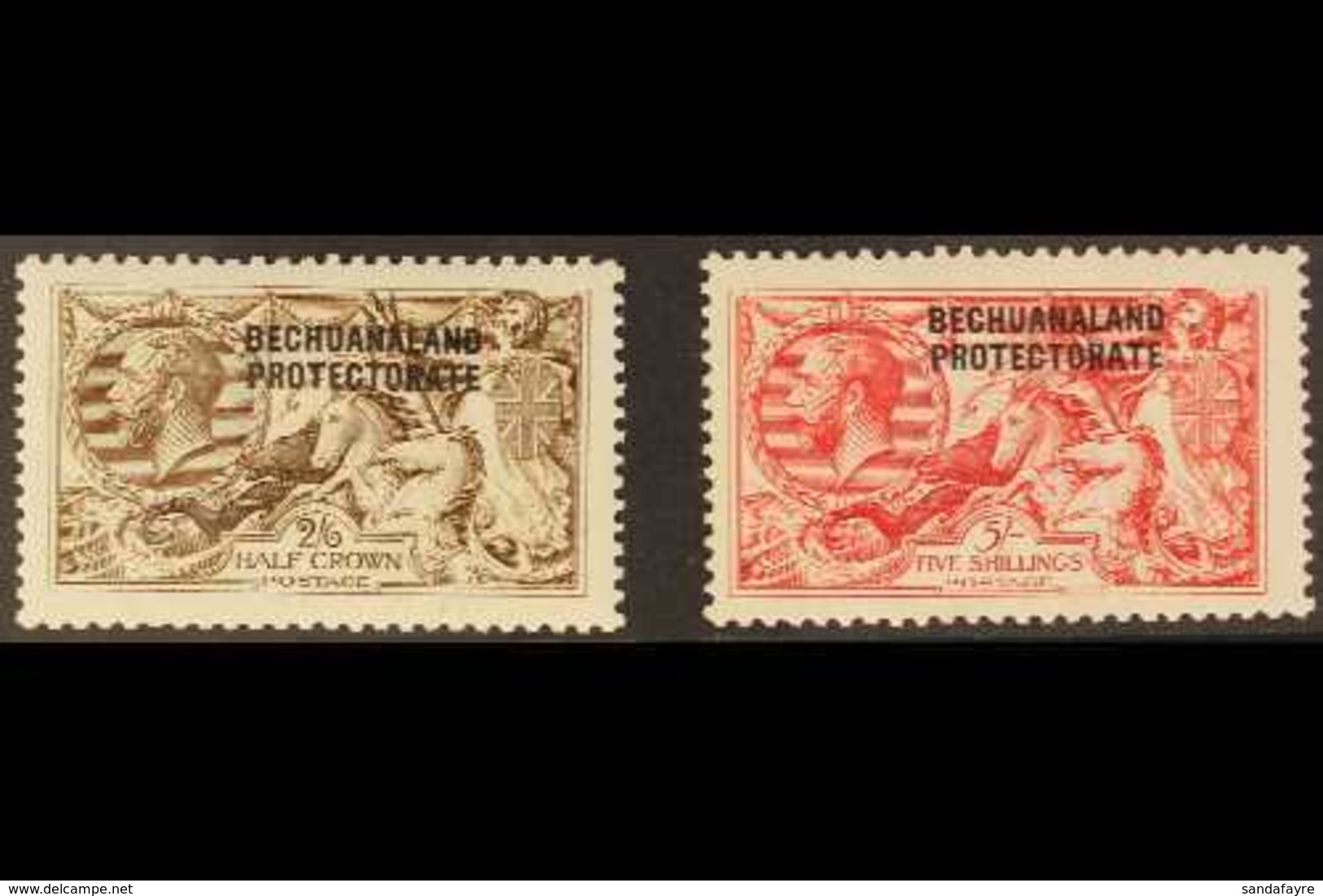 1913-24 Waterlow "Seahorse" Overprinted Set, SG 83/84, Very Fine Mint For More Images, Please Visit Http://www.sandafayr - Other & Unclassified