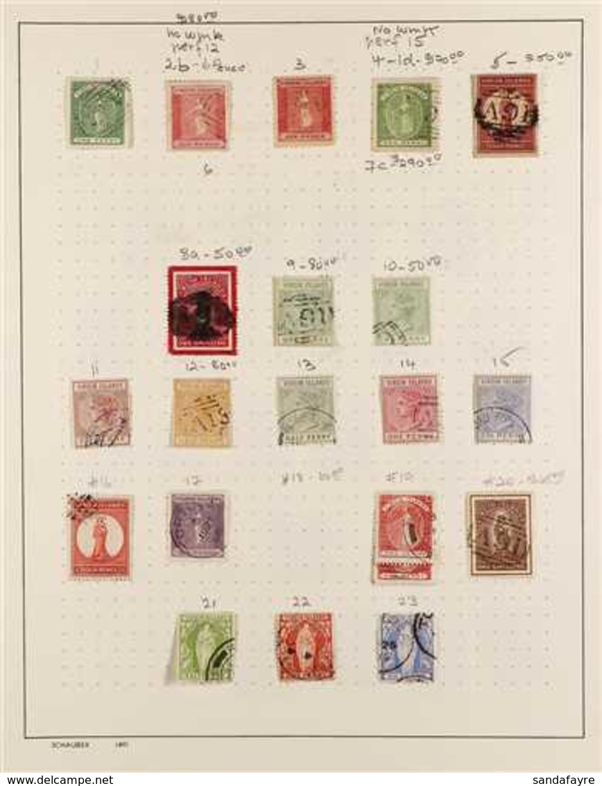 1866 - 1956 FINE USED COLLECTION Mostly Complete Sets With Many Better Items Written Up On Album Pages Including 1866 Wh - British Virgin Islands