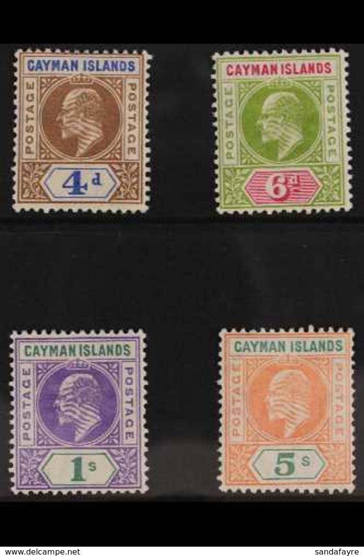 1907 KEVII MCA Wmk Definitive Set, SG 13/16, Very Fine Mint (4 Stamps) For More Images, Please Visit Http://www.sandafay - Cayman Islands