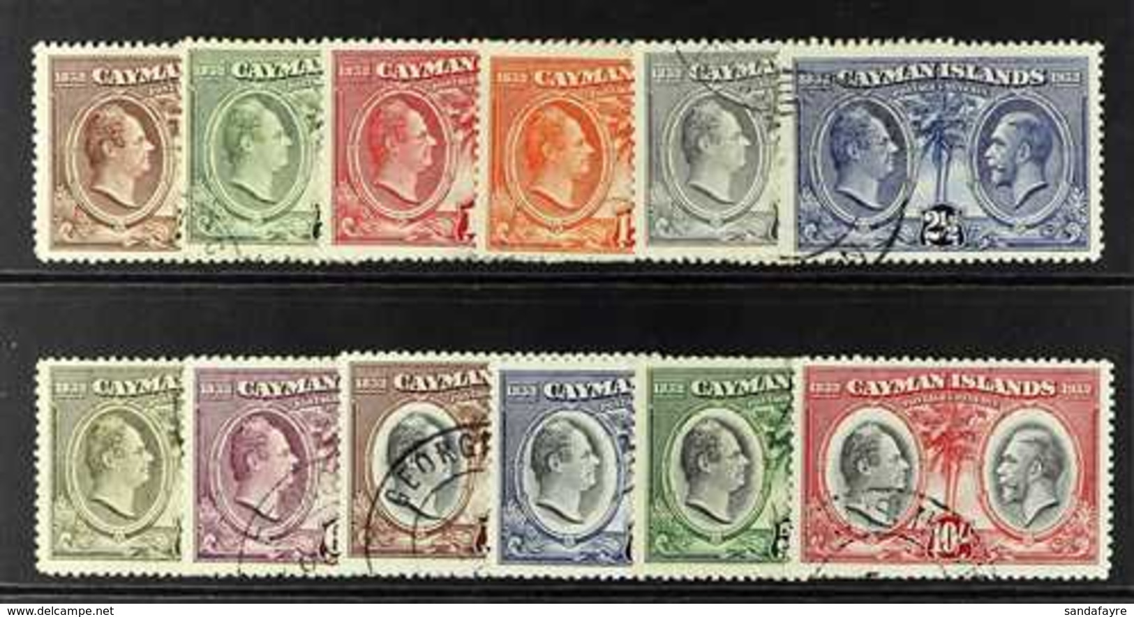 1932 Centenary Of The Assembly Set Complete, SG 84/95, Very Fine Used. (12 Stamps) For More Images, Please Visit Http:// - Cayman Islands