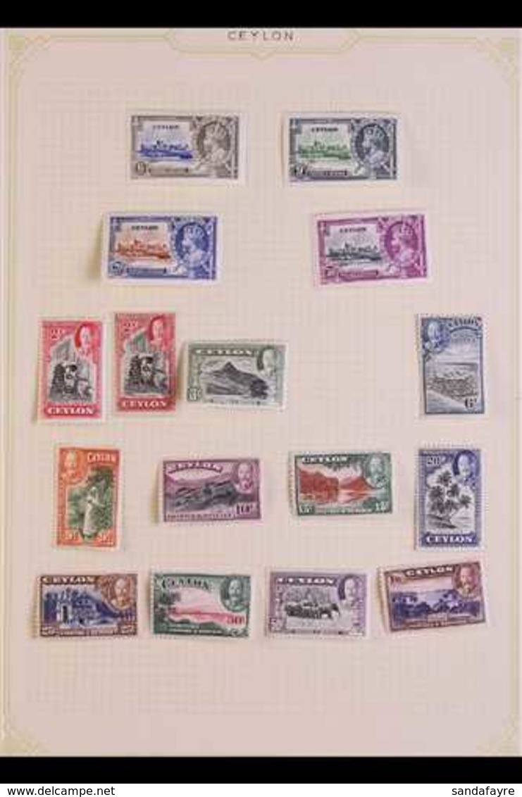 1935 - 67 FRESH MINT COLLECTION - MANY COMPLETE SETS Includes Geo V Set Complete (2), 1935 Jubilee, 1938 Geo VI Set Incl - Ceylon (...-1947)