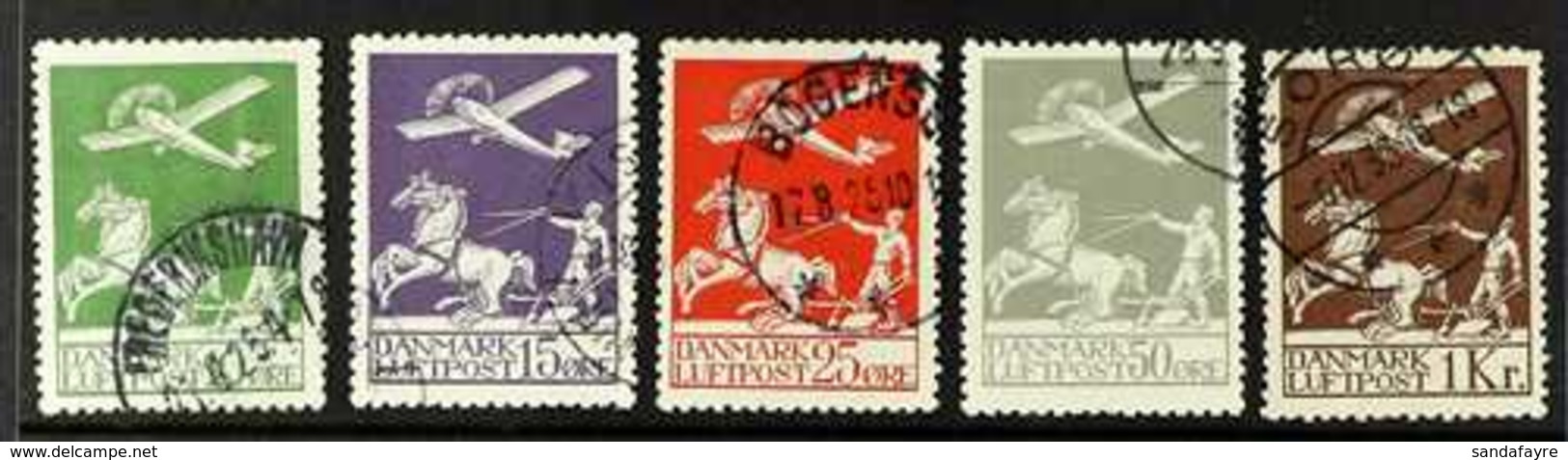 1925-29 AIRS Complete Set (SG 224/28, Scott C1/C5, Facit 213/17) Fine Used. (5 Stamps) For More Images, Please Visit Htt - Other & Unclassified